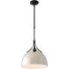 Summit 1 Light 12.8 inch Black Pendant Ceiling Light - Open Box