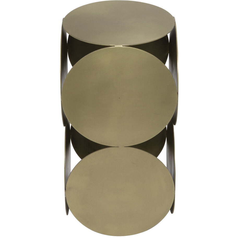 Lola 24 X 12 inch Antique Brass Side Table