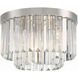 Hayes 4 Light 16 inch Polished Nickel Flush Ceiling Light