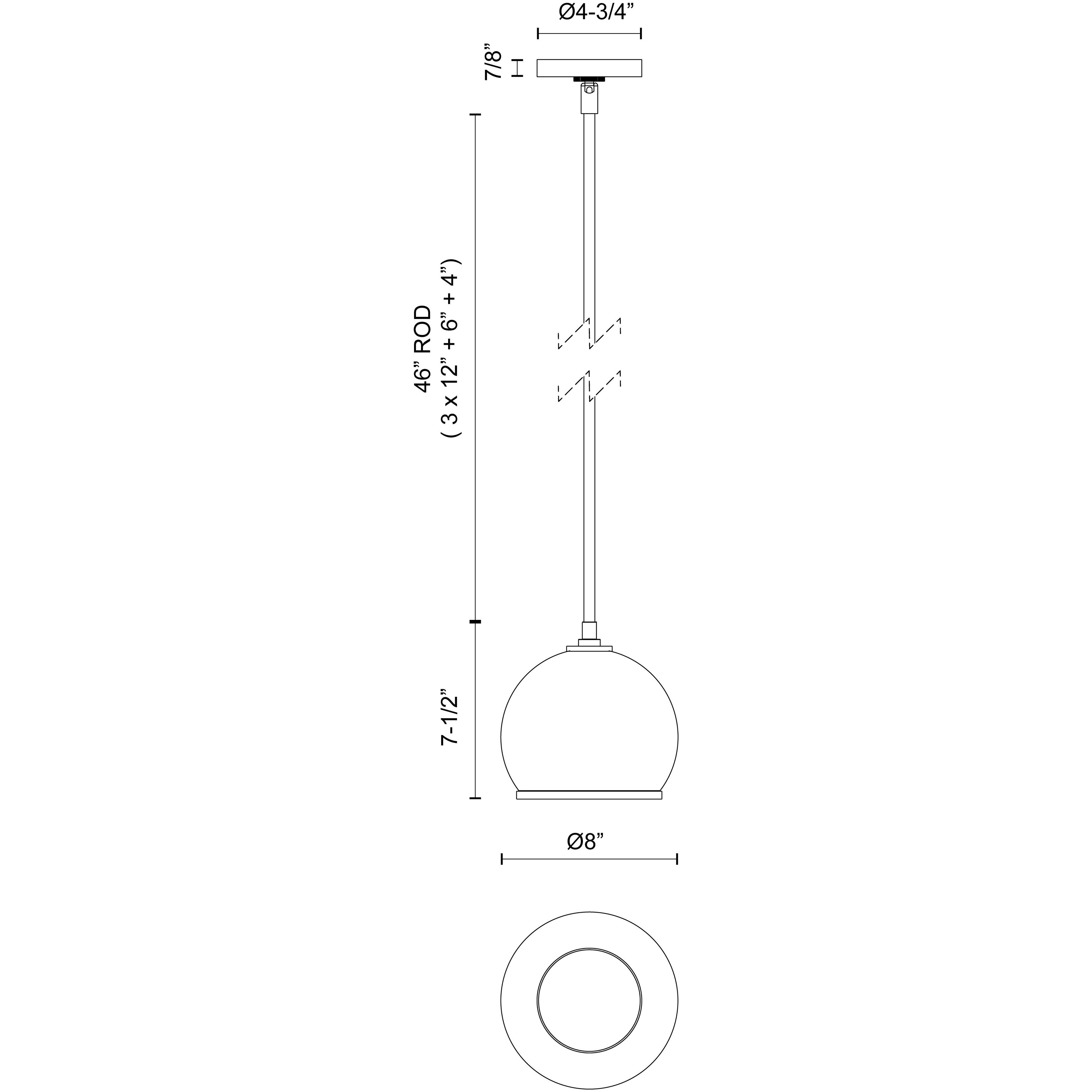Coast 1 Light 8 inch Vintage Brass Down Mini Pendant Ceiling Light