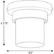Z-1060 LED LED 4.5 inch Textured Black Outdoor Flush Mount, Progress LED