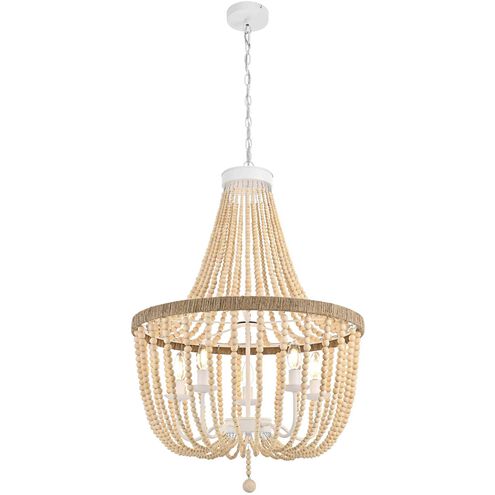 Jolie 5 Light 24 inch Beige Pendant Ceiling Light