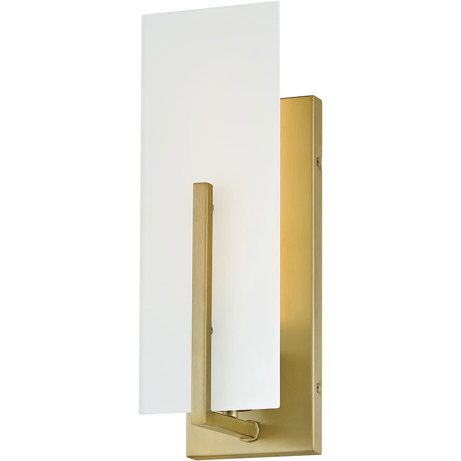 Roman 1 Light 5 inch Lacquered Brass Bath Sconce Wall Light