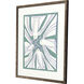 Block Flock Green and Blue and Yellow Framed Art