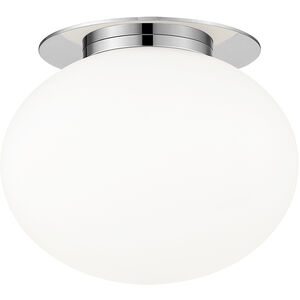 Mayu 1 Light 6 inch Chrome Wall Sconce/Ceiling Mount Wall Light in Chrome and Opal Glass