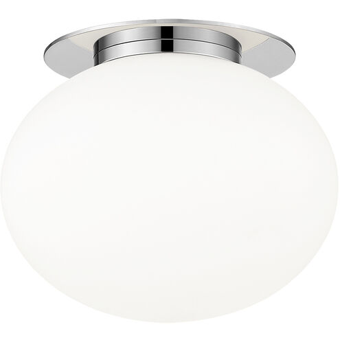 Mayu Wall Sconce Wall Light in Chrome and Opal Glass