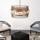 Upsala 8 Light 32 inch Pale Lavender Agate & Antique Brass Chandelier Ceiling Light