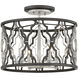 Portico LED 16 inch Glacial with Metallic Matte Bronze Indoor Semi-Flush Mount Ceiling Light