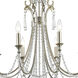 Arcadia 8 Light 26.75 inch Antique Silver Chandelier Ceiling Light