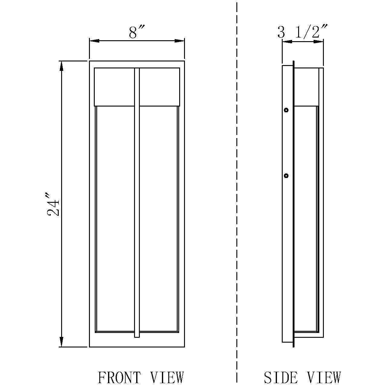 Nyx Outdoor Wall Light in Black, LED