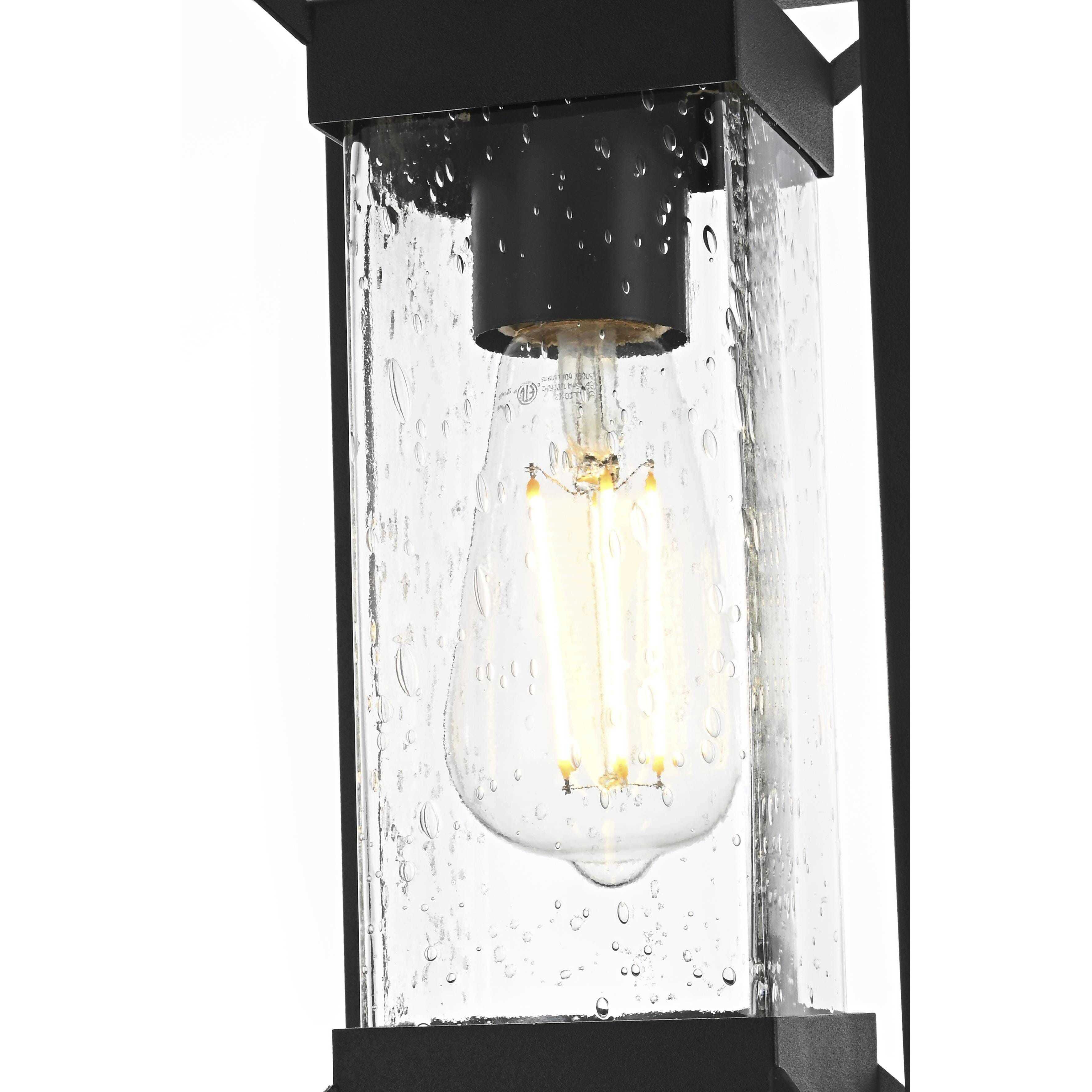 Willington 1 Light 7 inch Black Outdoor Pendant
