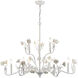 Adelaide 9 Light 36 inch Textured White Chandelier Ceiling Light