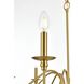 Rohan 6 Light 42 inch Satin Gold Chandelier Ceiling Light