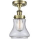 Bellmont 1 Light 6.5 inch Antique Brass Semi-Flush Mount Ceiling Light