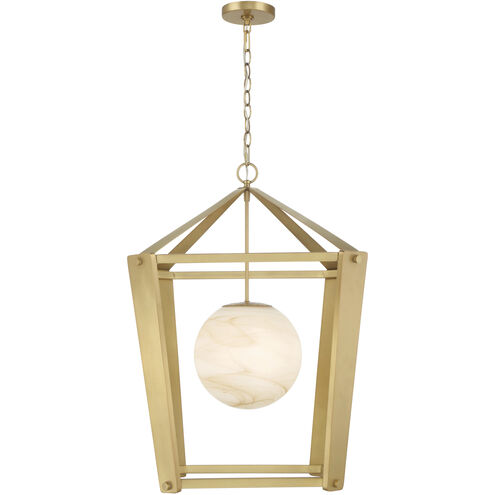 Shimmer 1 Light 20.5 inch Legacy Brass Pendant Ceiling Light