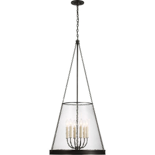 Marie Flanigan Reese LED 23 inch Bronze Pendant Ceiling Light in Clear Glass