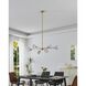 Helena 6 Light 18.5 inch Brushed Gold Chandelier Ceiling Light