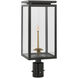 Chapman & Myers Fresno2 1 Light 21.75 inch Matte Black Outdoor Gas Post Light, Medium