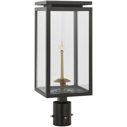 Chapman & Myers Fresno2 1 Light 21.75 inch Matte Black Outdoor Gas Post Light, Medium