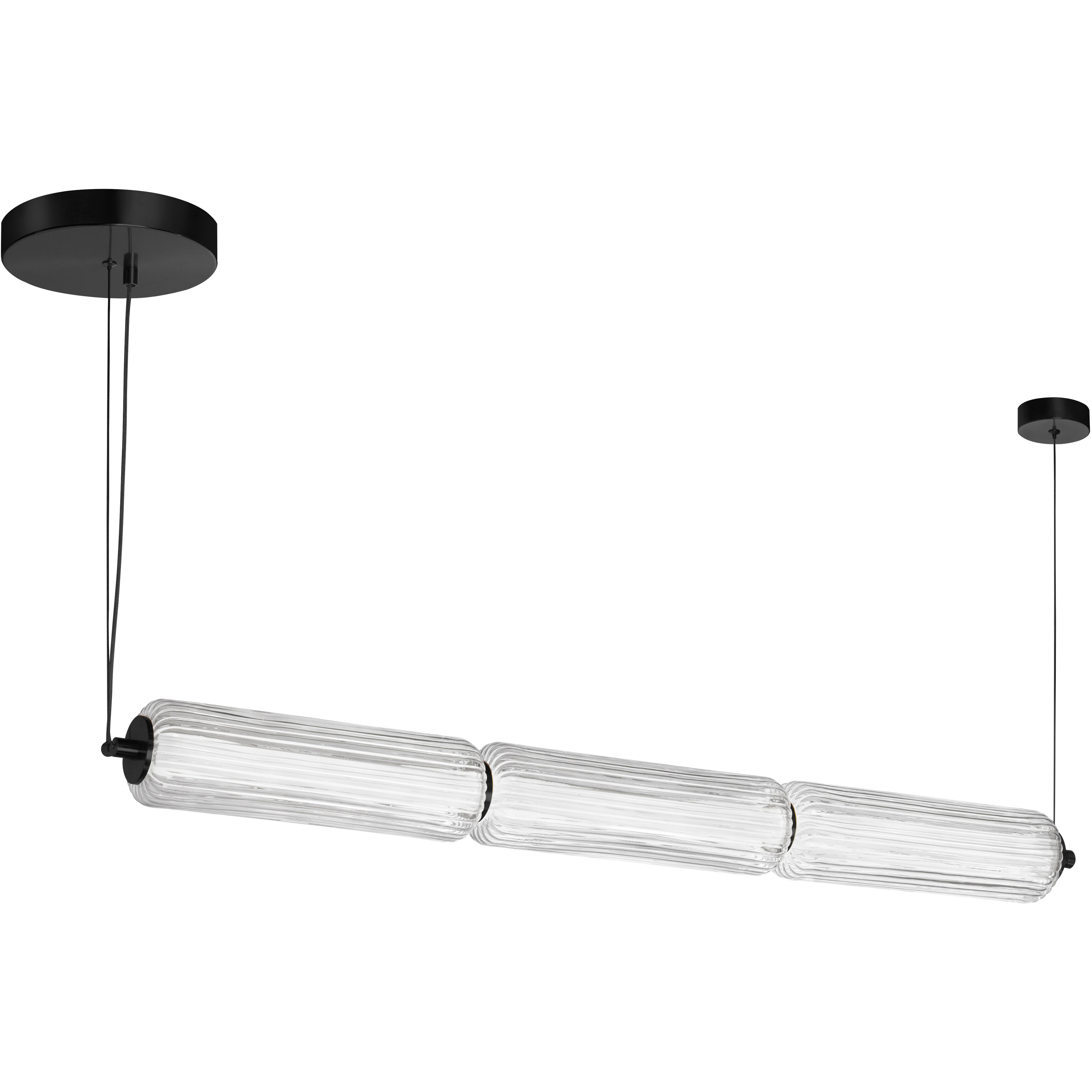 Ramona LED 38 inch Matte Black Horizontal Pendant Ceiling Light