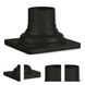 Outdoor Pier Mount Adapters 6 inch Textured Black Outdoor Pier Mount Adapter