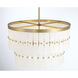 Coronelle 6 Light 26 inch Legacy Brass Pendant Ceiling Light