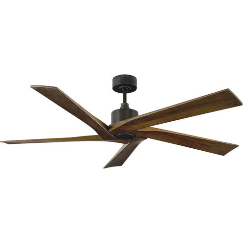 Aspen 56 inch Aged Pewter with Dark Walnut Blades Ceiling Fan