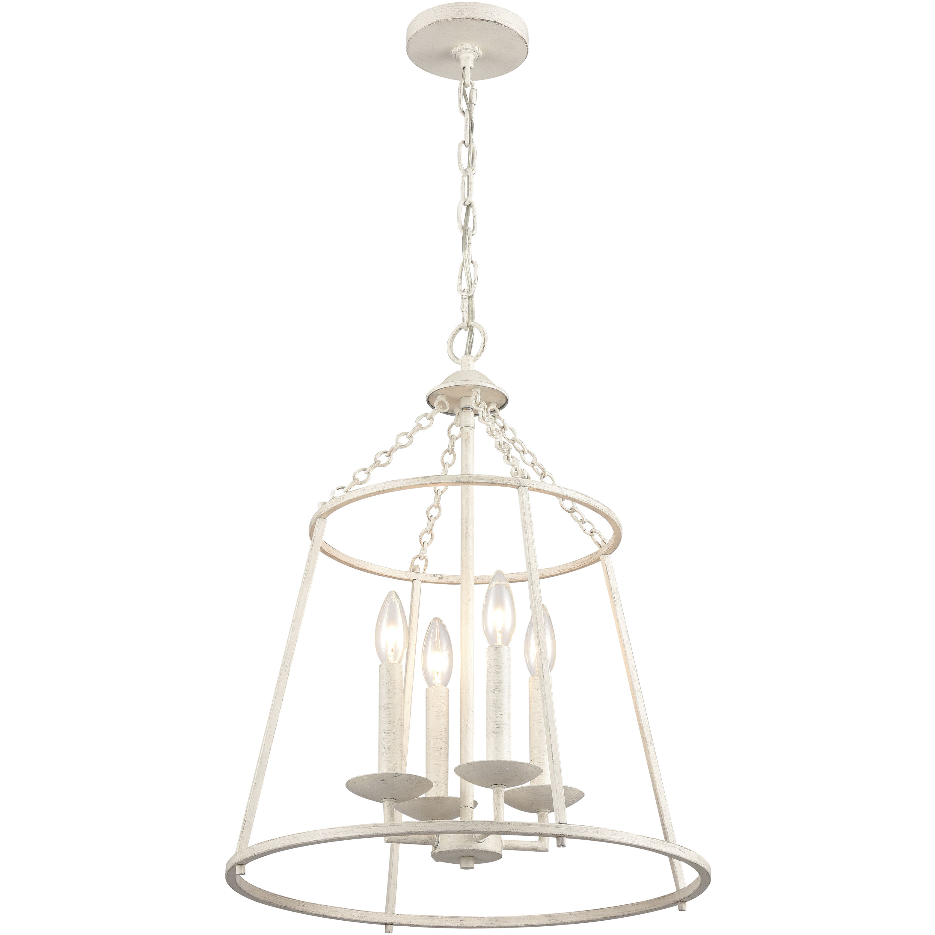 Joanie Pendant Ceiling Light in Antique White