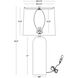 Monica 30.5 inch 150.00 watt Black Table Lamp Portable Light