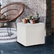 No Tip 17 inch Seascape Natural Outdoor Block Ottoman with Cover