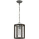 Renaissance Invention 1 Light 8 inch Aged Wood with Weathered Zinc Mini Pendant Ceiling Light