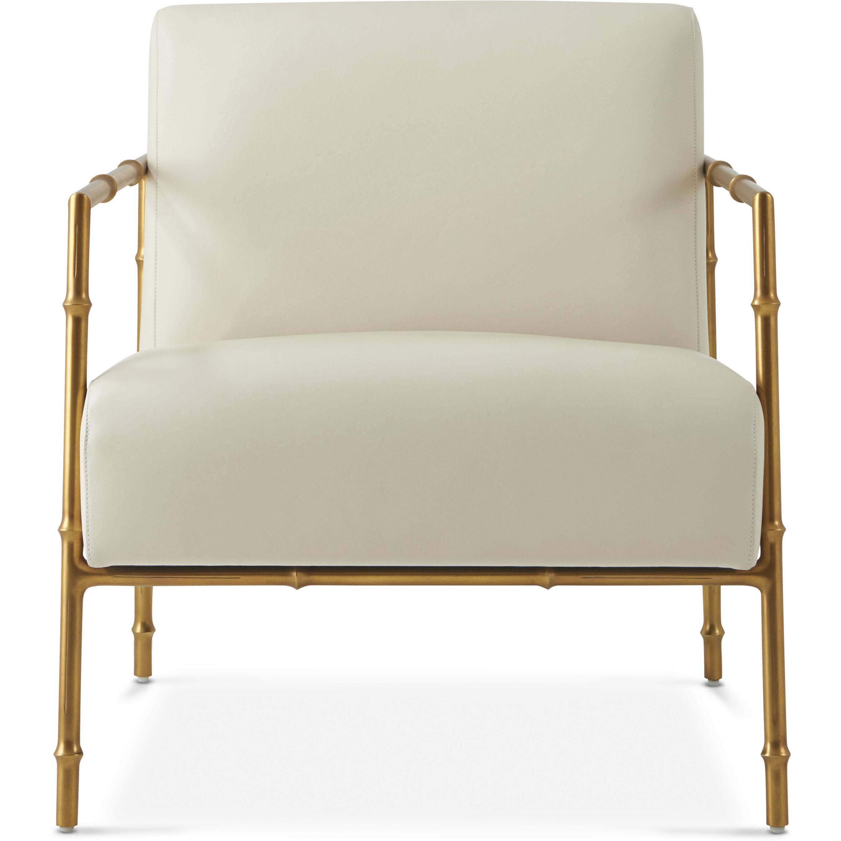 Kesden LBB Brass Occasional Chair, Upholstered