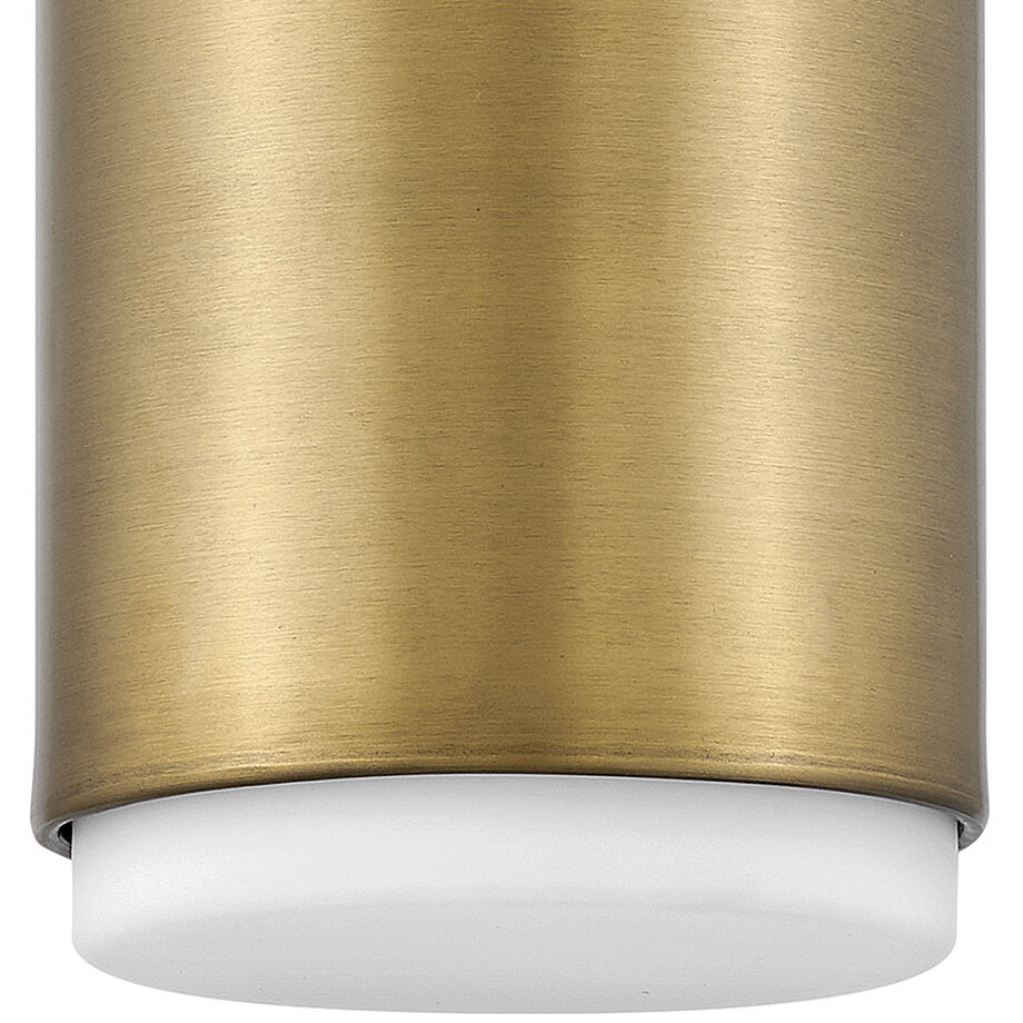 Cedric 1 Light 5.25 inch Lacquered Brass Indoor Foyer Flush Mount Ceiling Light