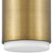 Cedric LED 5.25 inch Lacquered Brass Indoor Foyer Flush Mount Ceiling Light