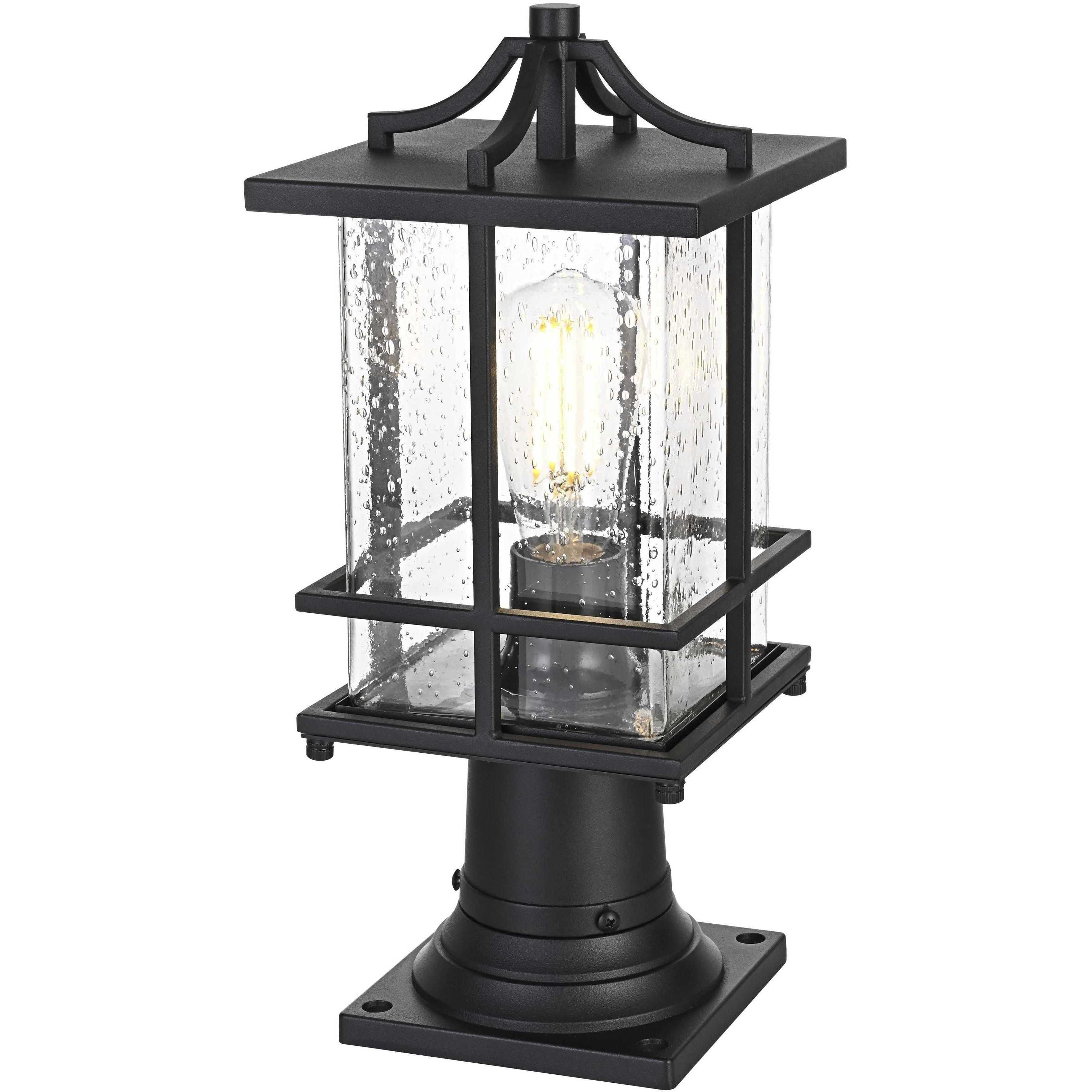 Miller 1 Light 16 inch Black Outdoor Post Light