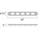 Essentials - 712x 6 Light 36 inch Satin Nickel Bath Light Wall Light