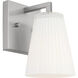 Upson 1 Light 5 inch Brushed Nickel Vanity Light Wall Light, Small