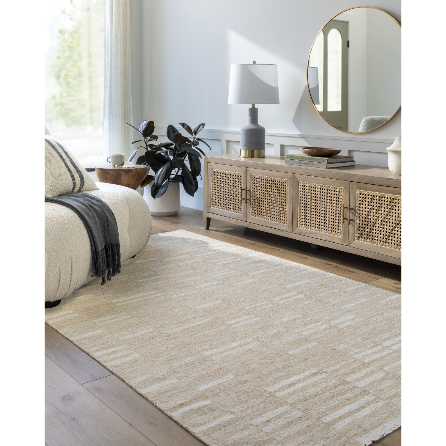 Marseille 168 X 120 inch Sage/Nickel Handmade Rug in 10 x 14