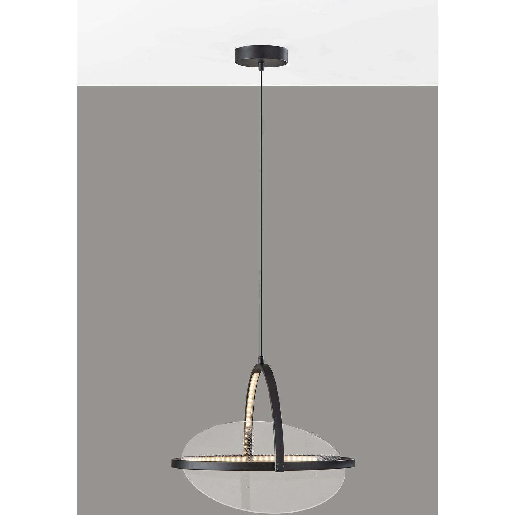Orsa LED 18 inch Black Pendant Ceiling Light, ADS360