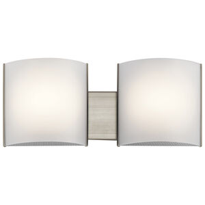 Independence LED 19 inch Brushed Nickel Wall Mt Bath 2 Arm Wall Light