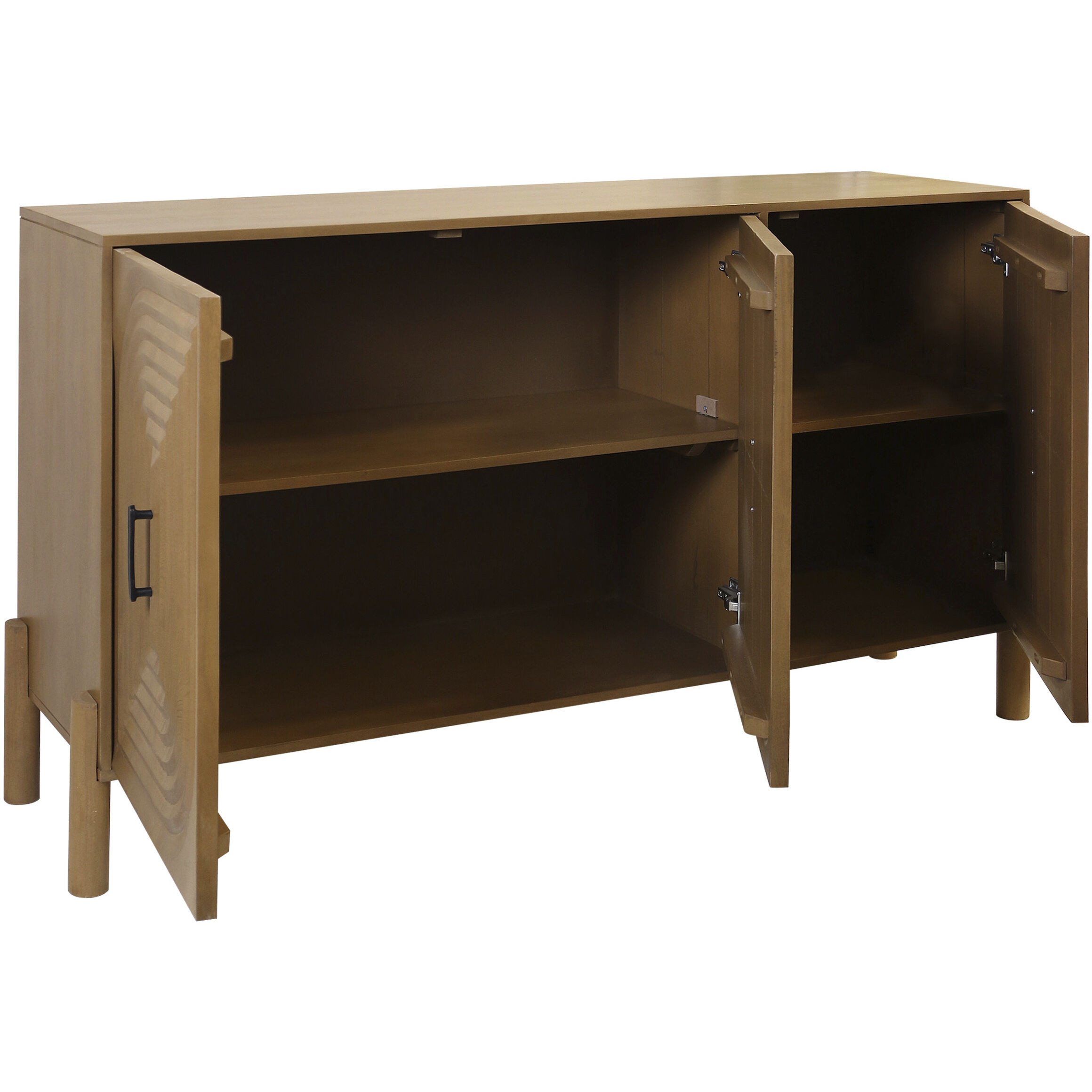 Arcos 58 X 16 inch Light Tobacco and Black Sideboard