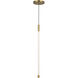 Motif LED 0.75 inch Brushed Gold Pendant Ceiling Light