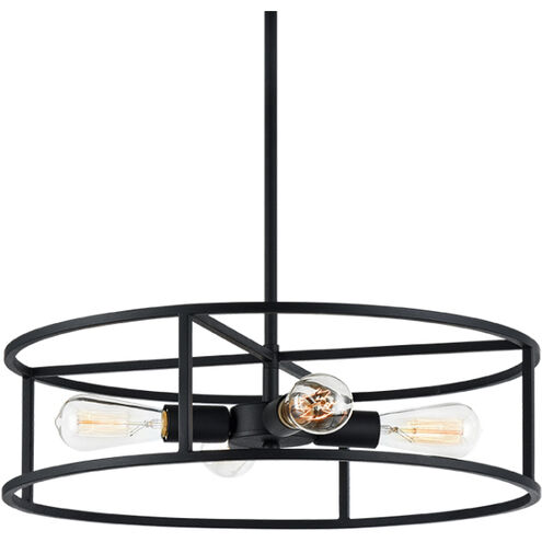 Candid 4 Light 18 inch Rusty Black Pendant Ceiling Light