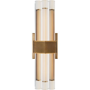 Lauren Rottet Fascio LED 4.5 inch Hand-Rubbed Antique Brass Sconce Wall Light