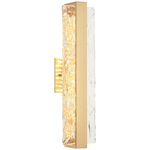 Niagara LED 5.1 inch Aged Gold Brass Bath Vanity Light Wall Light