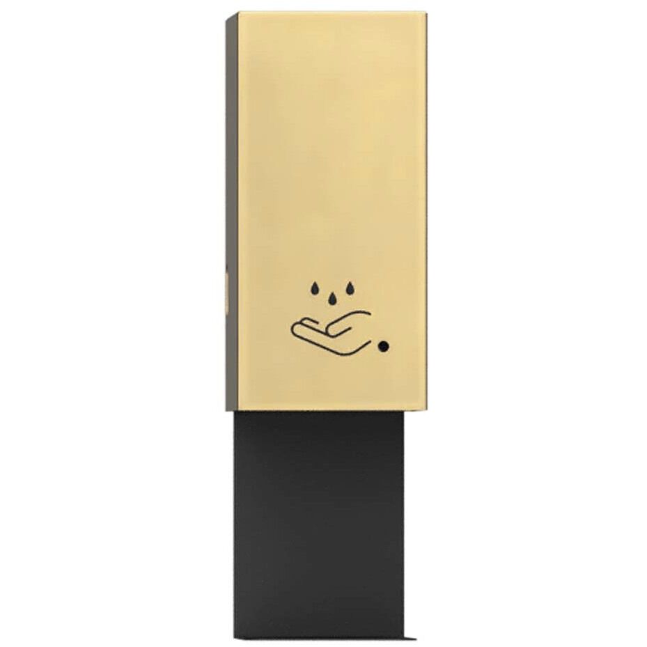 Luxe Brushed Brass Wall Mount Touchless Hand Sanitizer Dispenser