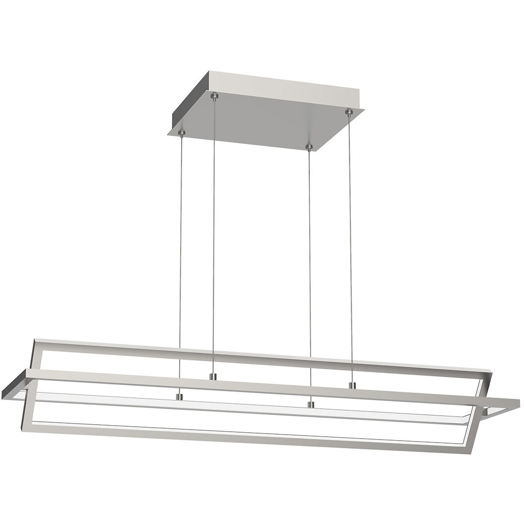 Mondrian LED 35.5 inch Brushed Nickel Linear Pendant Ceiling Light