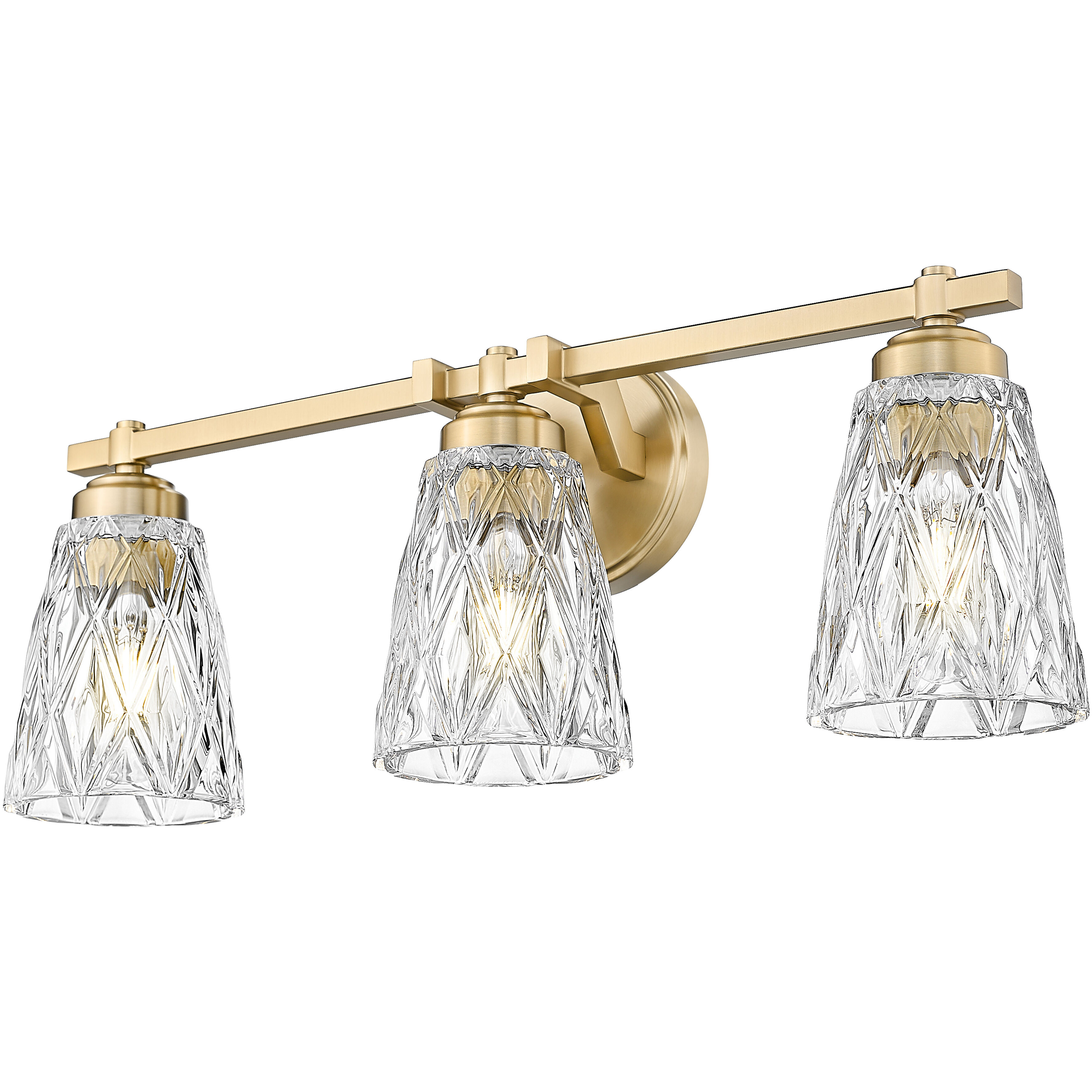 Andree Vanity Wall Light in Modern Gold