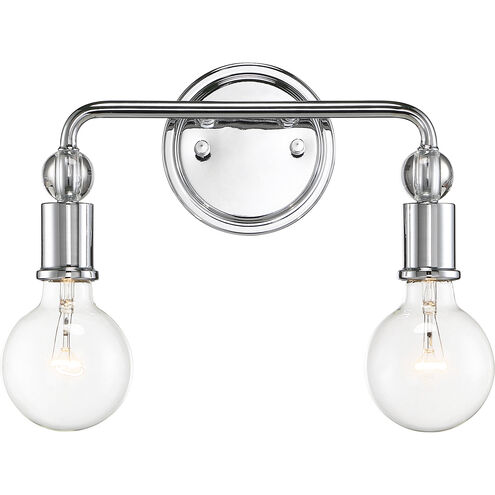 Bounce 2 Light 13.88 inch Polished Nickel Vanity Light Wall Light