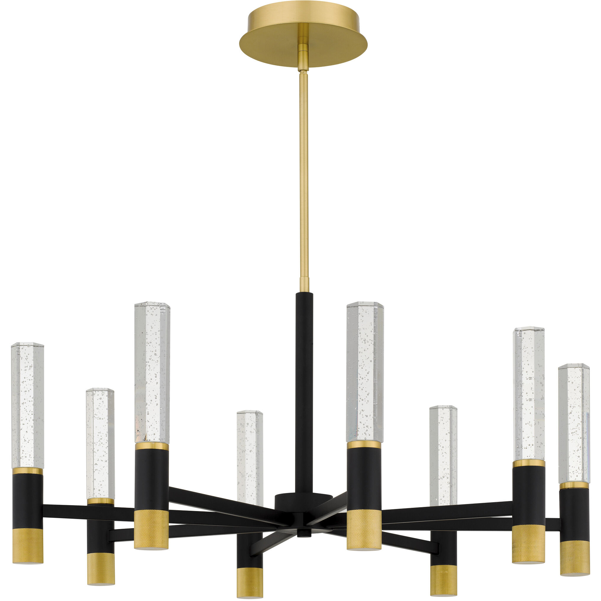 Davies 8 Light 32 inch Brushed Gold Chandelier Ceiling Light
